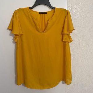 Gold XL aconiya blouse cap sleeve